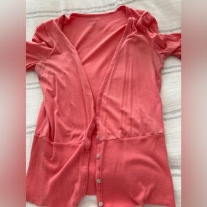 Coral short sleeve cardigan